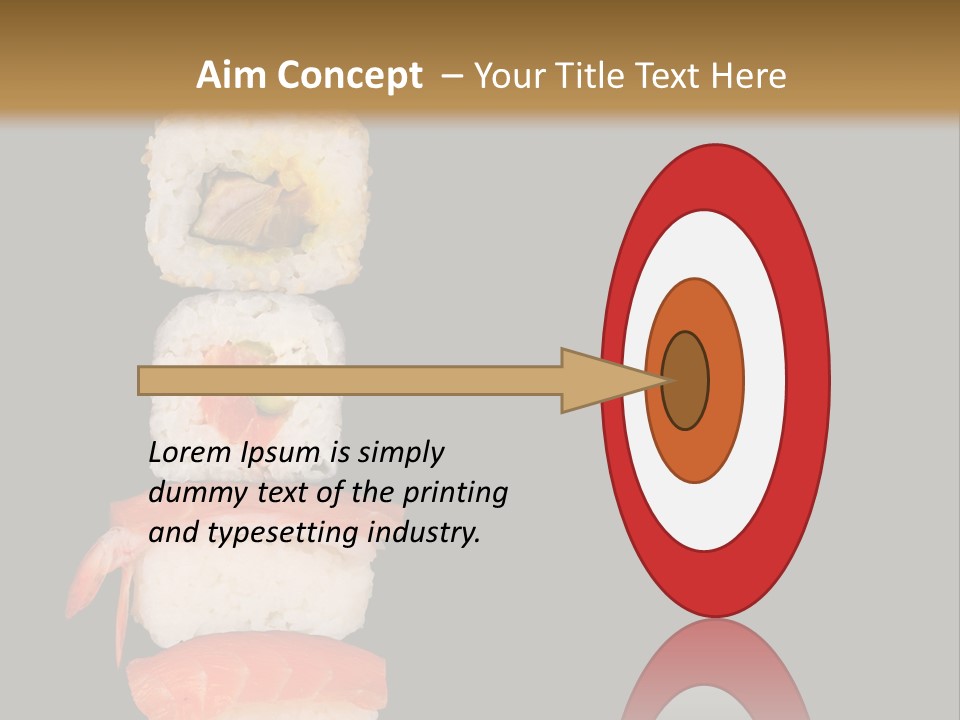 Japanese Chopsticks Trendy PowerPoint Template