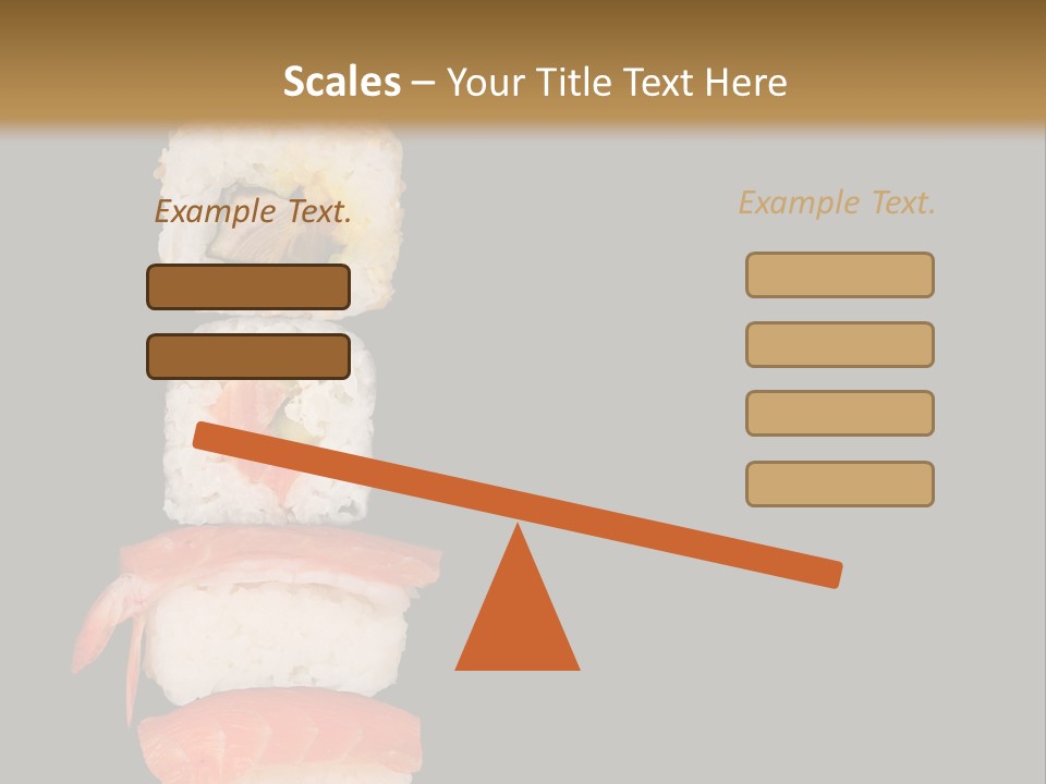 Japanese Chopsticks Trendy PowerPoint Template