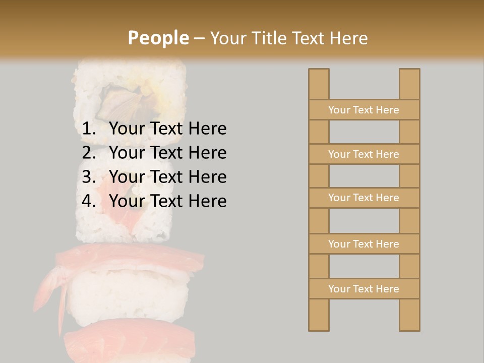 Japanese Chopsticks Trendy PowerPoint Template
