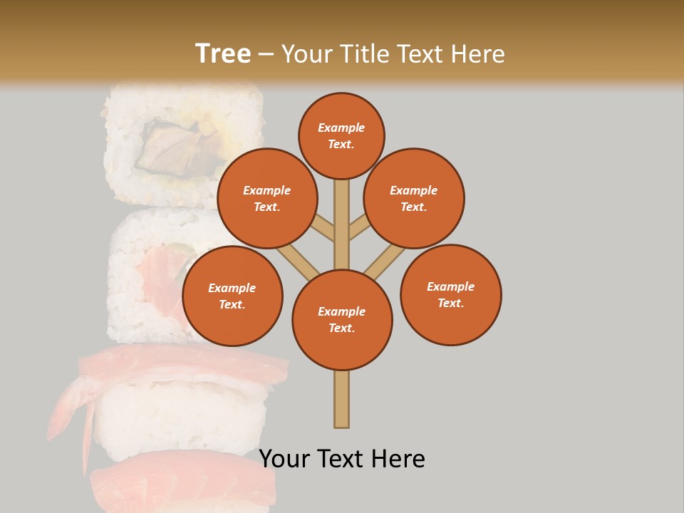 Japanese Chopsticks Trendy PowerPoint Template