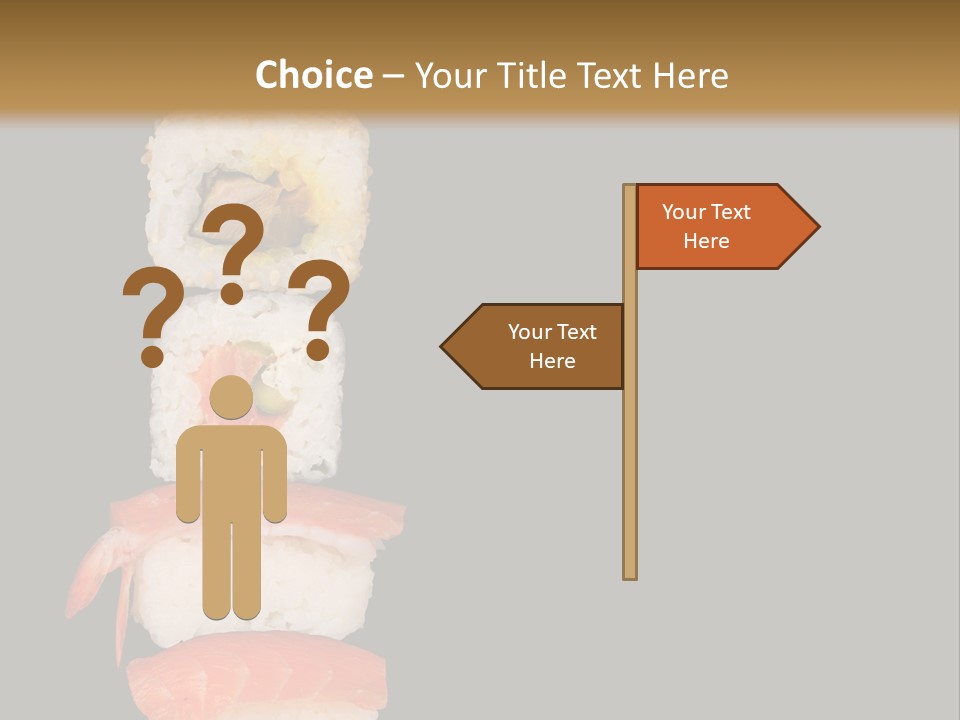 Japanese Chopsticks Trendy PowerPoint Template