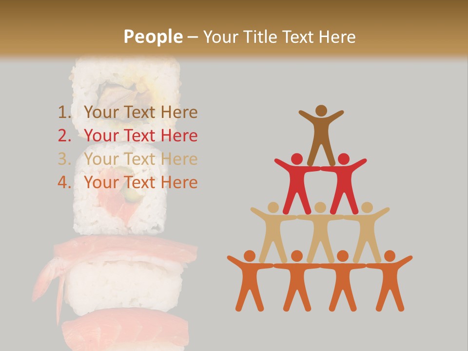 Japanese Chopsticks Trendy PowerPoint Template