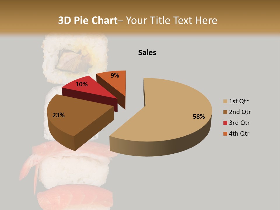 Japanese Chopsticks Trendy PowerPoint Template
