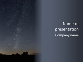 Dust Way Astronomic PowerPoint Template