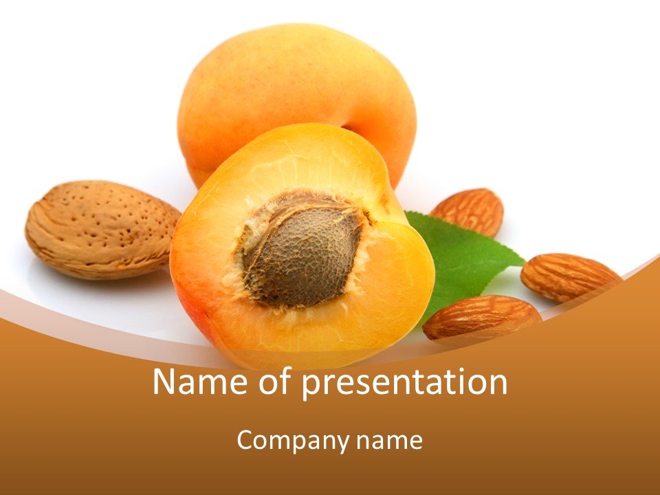 Walnut Sweet Vegetarian PowerPoint Template