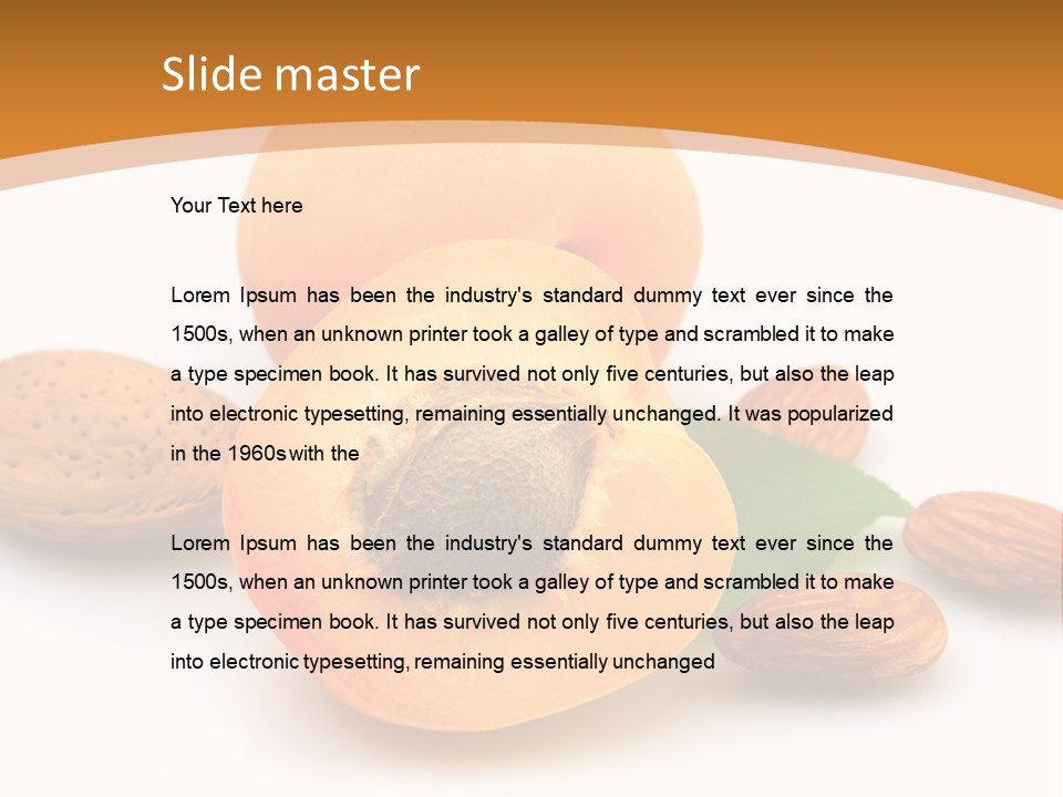 Walnut Sweet Vegetarian PowerPoint Template