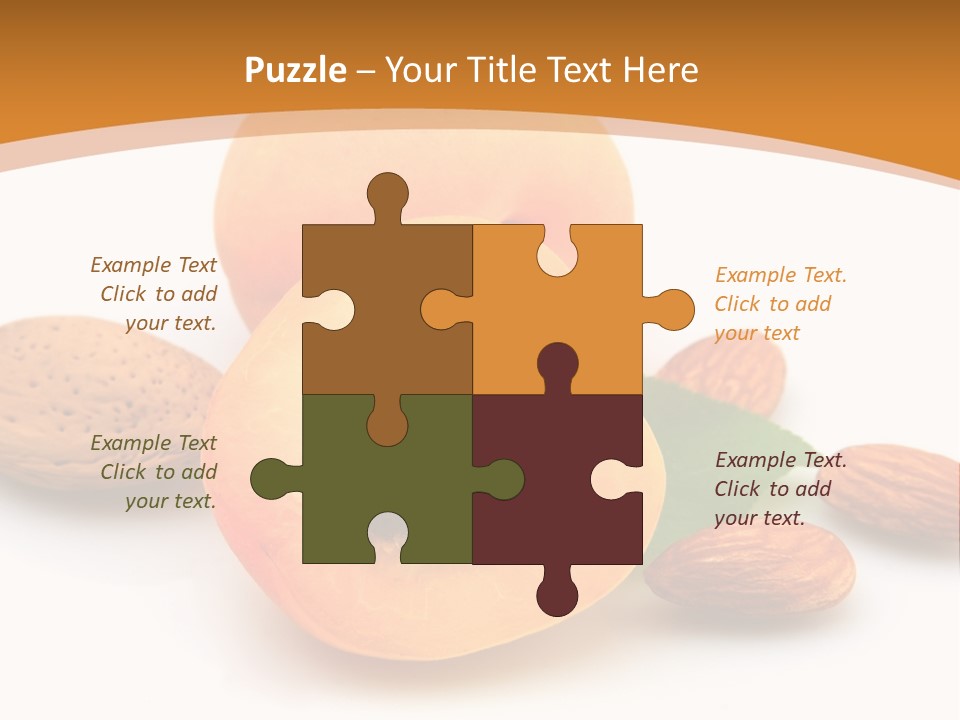 Walnut Sweet Vegetarian PowerPoint Template