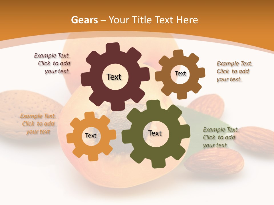 Walnut Sweet Vegetarian PowerPoint Template