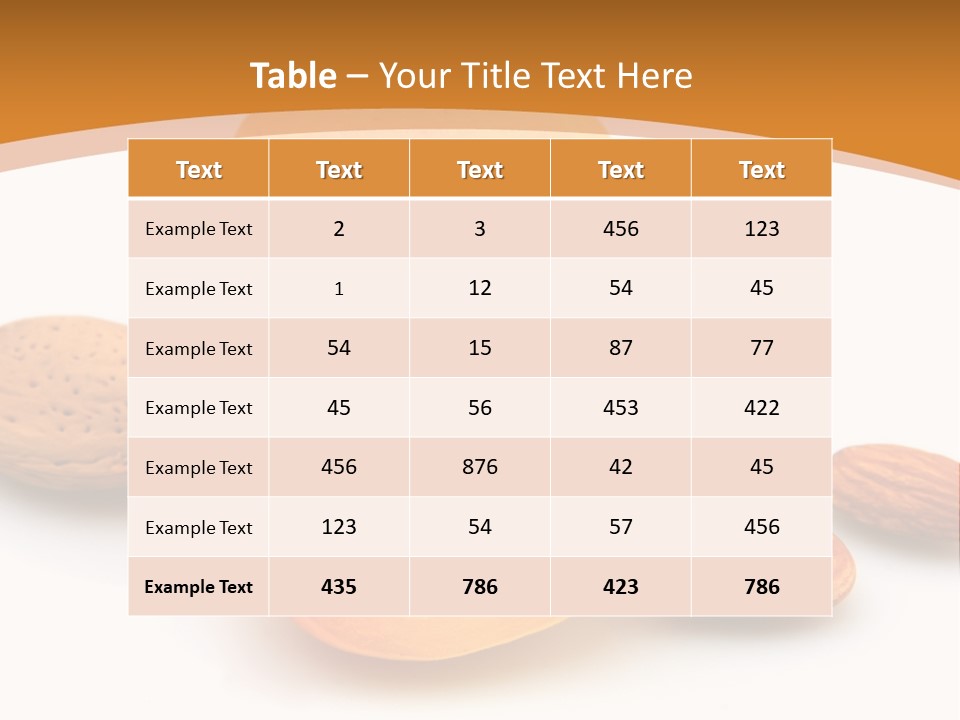 Walnut Sweet Vegetarian PowerPoint Template