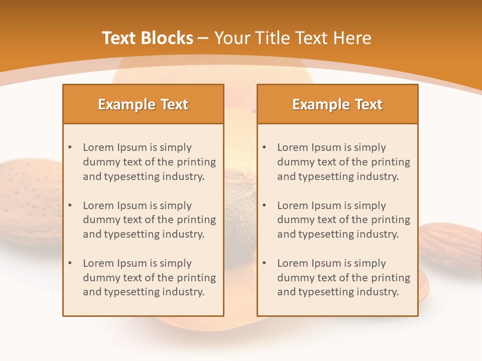Walnut Sweet Vegetarian PowerPoint Template