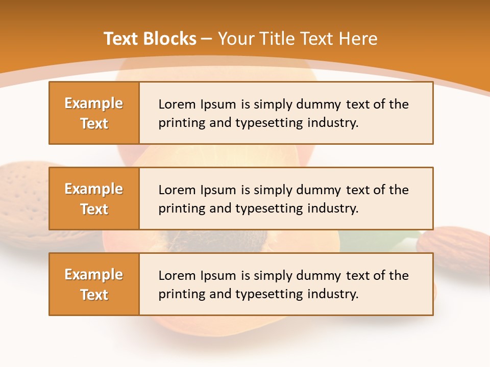 Walnut Sweet Vegetarian PowerPoint Template