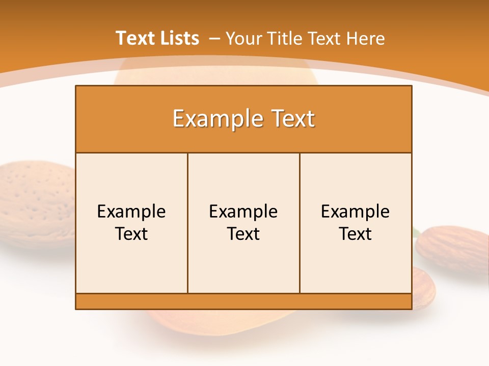 Walnut Sweet Vegetarian PowerPoint Template