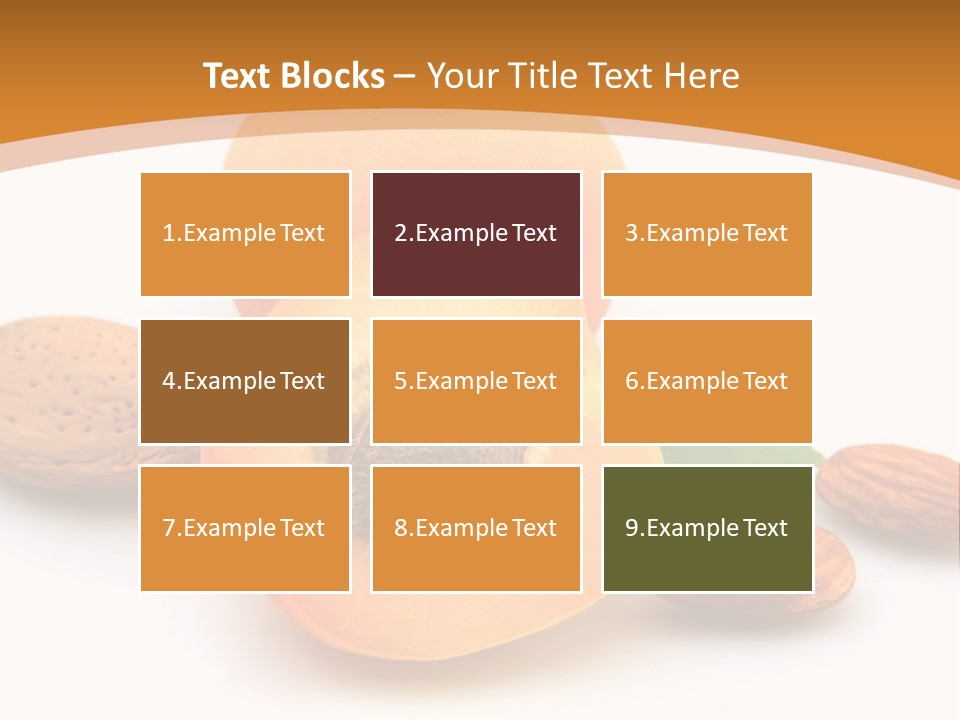 Walnut Sweet Vegetarian PowerPoint Template