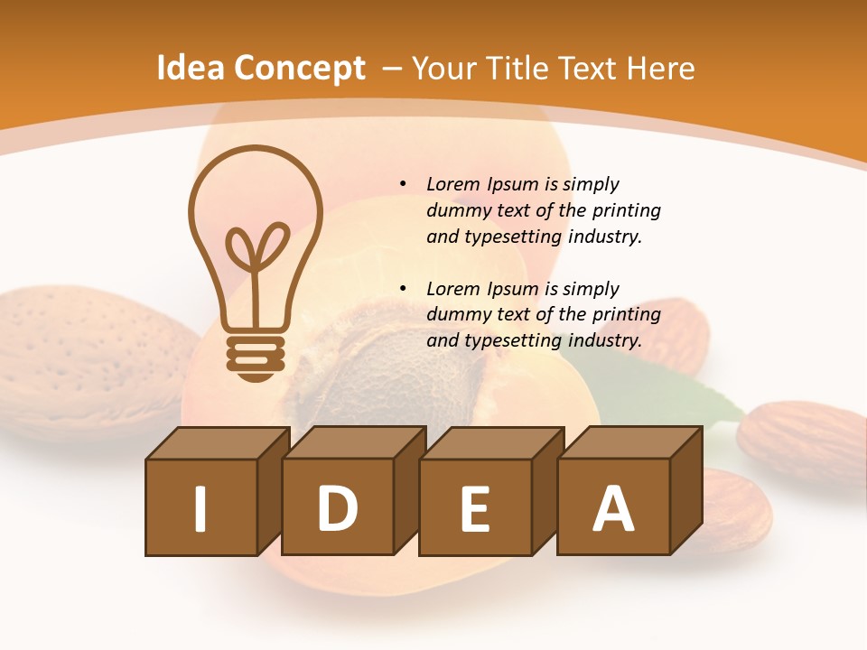 Walnut Sweet Vegetarian PowerPoint Template