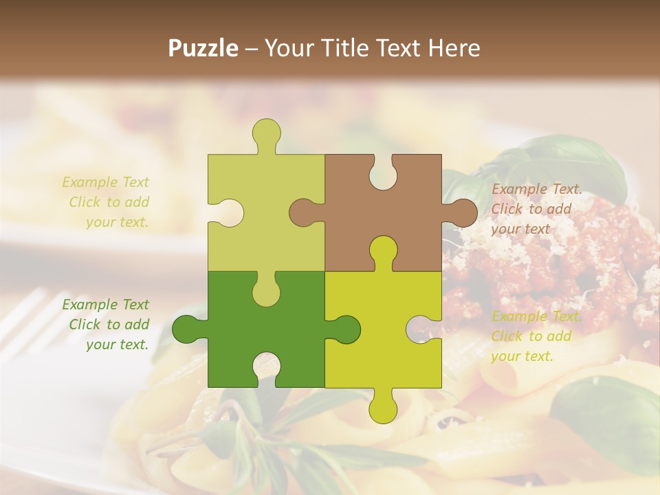 Tradition Plate Food PowerPoint Template