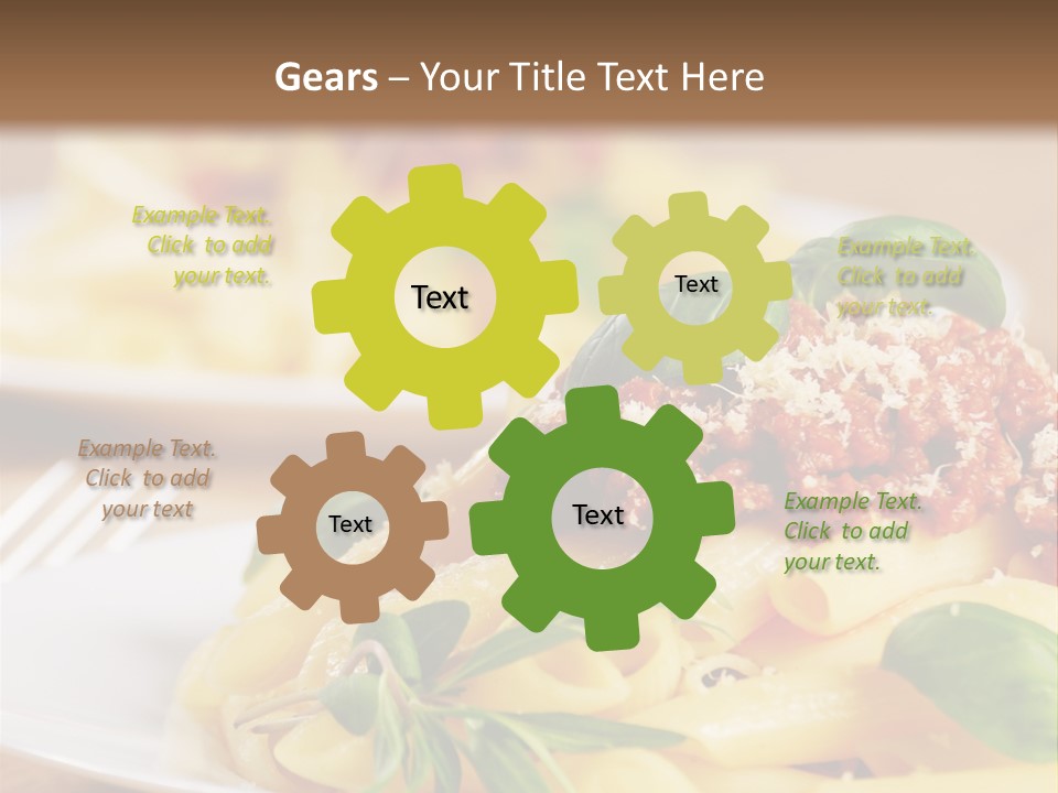 Tradition Plate Food PowerPoint Template