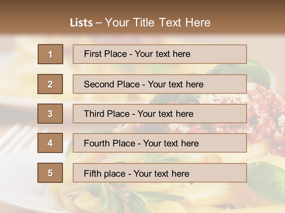 Tradition Plate Food PowerPoint Template