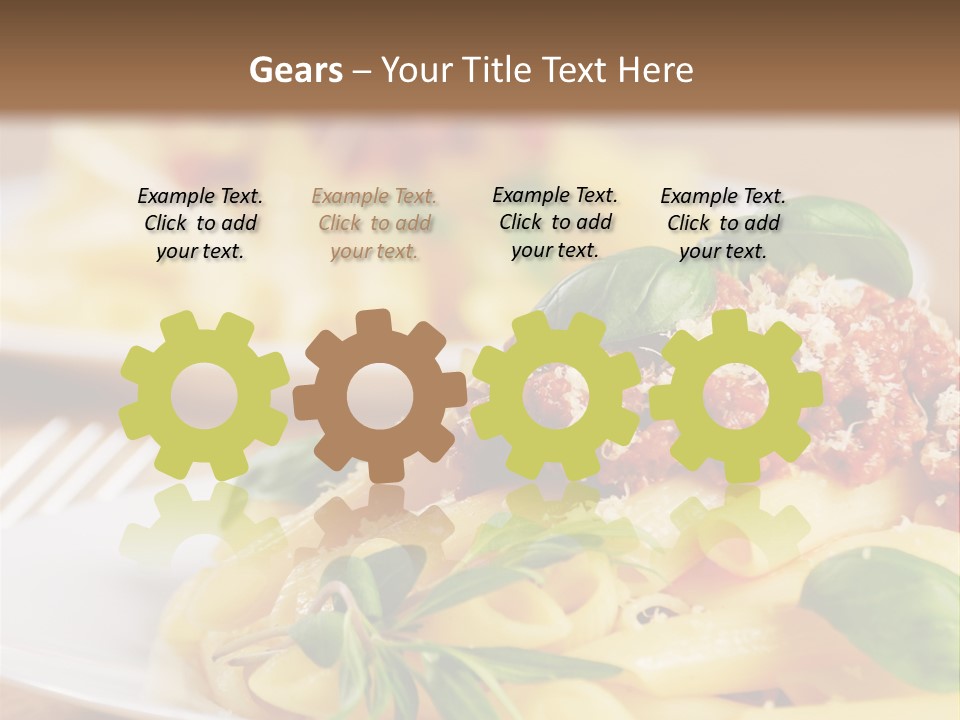 Tradition Plate Food PowerPoint Template