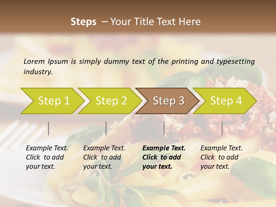 Tradition Plate Food PowerPoint Template