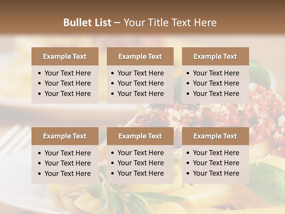 Tradition Plate Food PowerPoint Template