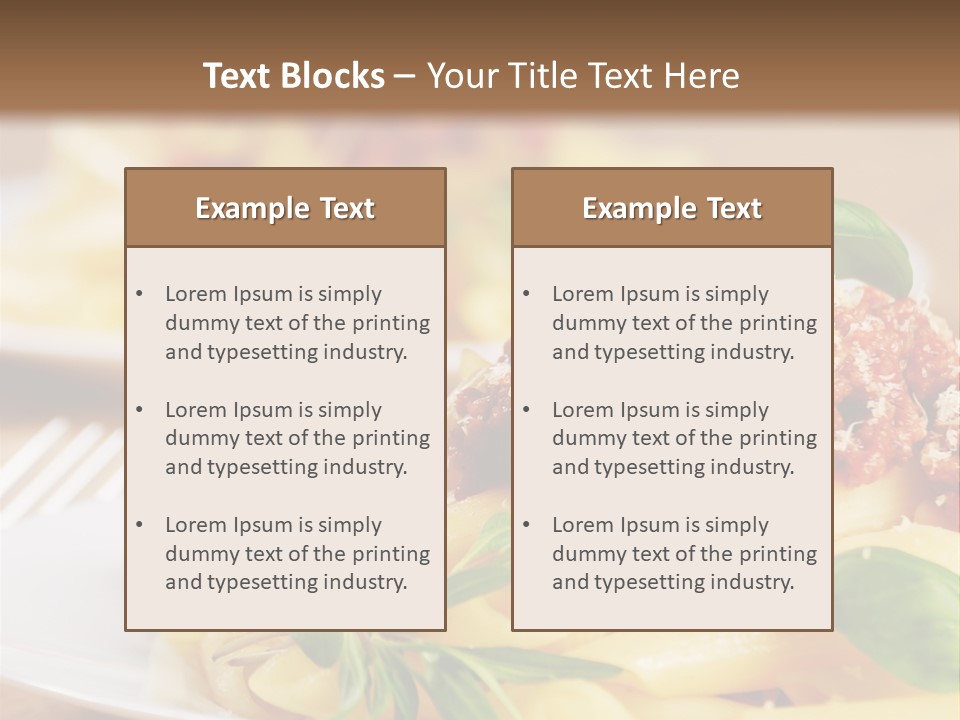 Tradition Plate Food PowerPoint Template