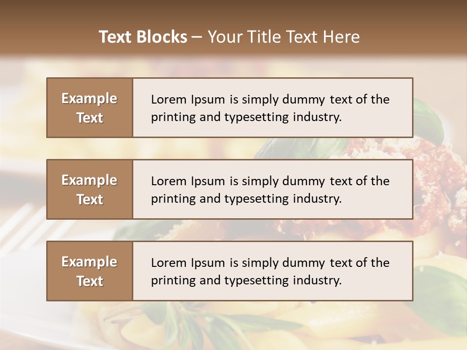 Tradition Plate Food PowerPoint Template