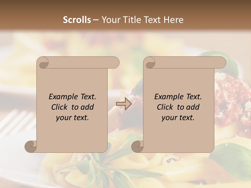 Tradition Plate Food PowerPoint Template