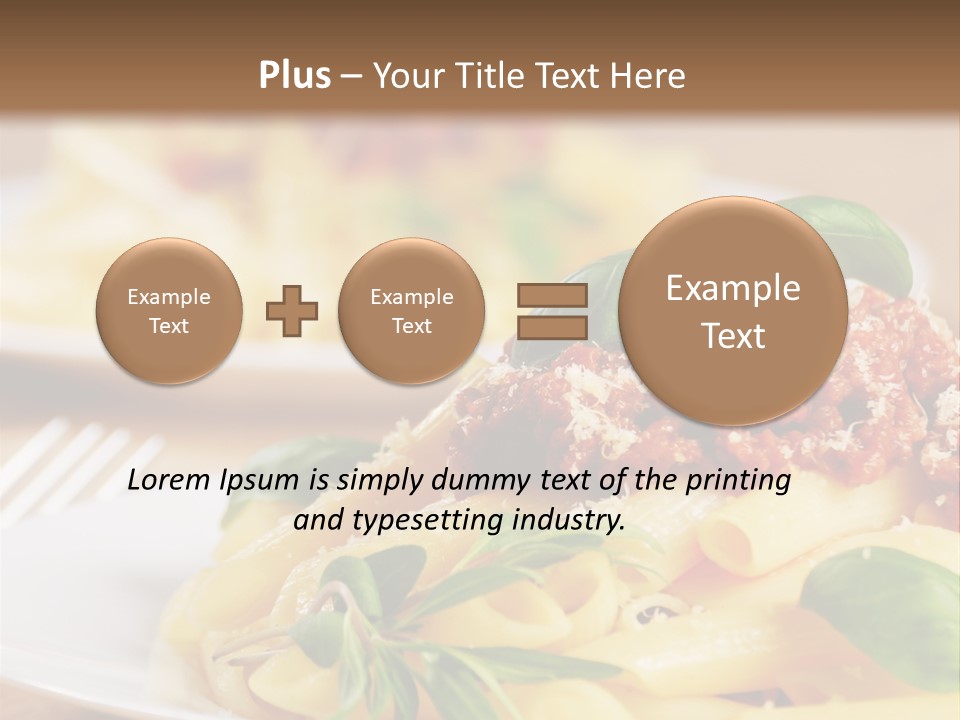 Tradition Plate Food PowerPoint Template
