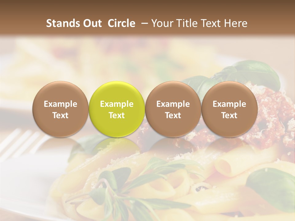 Tradition Plate Food PowerPoint Template