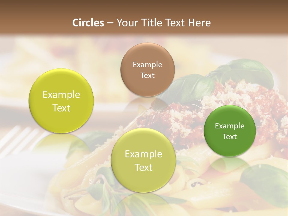 Tradition Plate Food PowerPoint Template