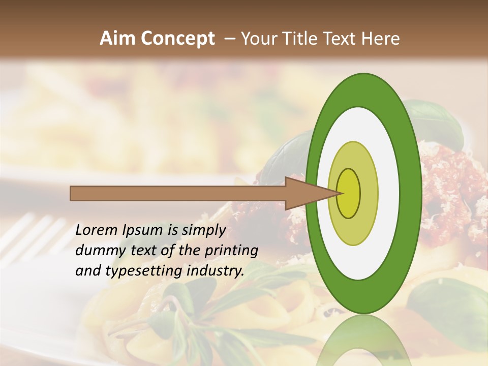 Tradition Plate Food PowerPoint Template