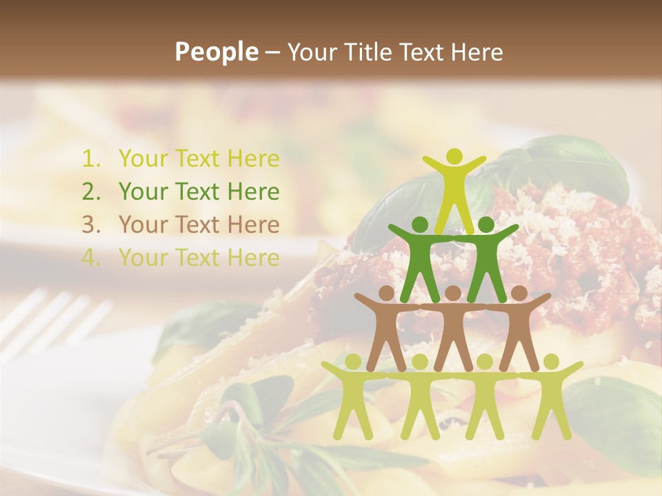 Tradition Plate Food PowerPoint Template