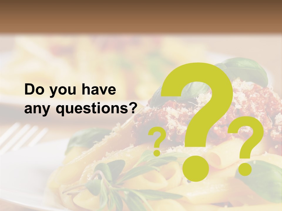 Tradition Plate Food PowerPoint Template