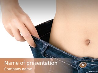 Lost Figure Pants PowerPoint Template