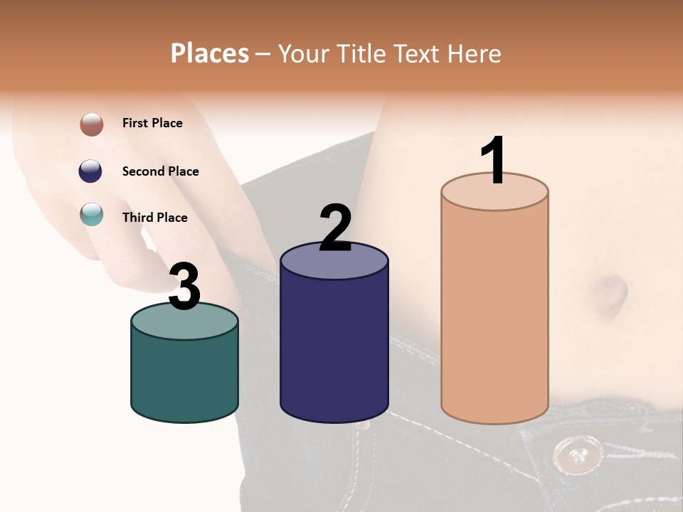 Lost Figure Pants PowerPoint Template