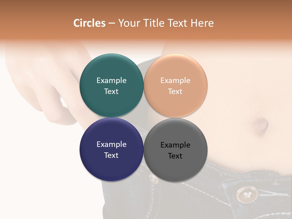 Lost Figure Pants PowerPoint Template