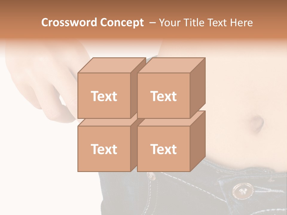 Lost Figure Pants PowerPoint Template