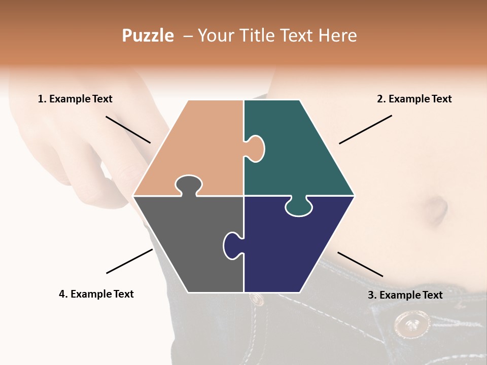 Lost Figure Pants PowerPoint Template