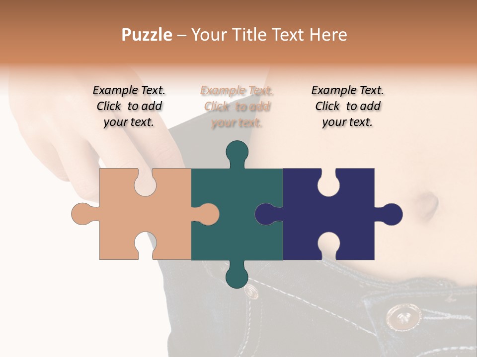 Lost Figure Pants PowerPoint Template