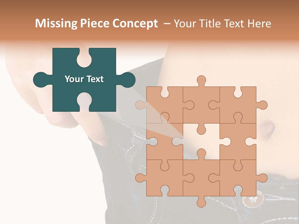 Lost Figure Pants PowerPoint Template