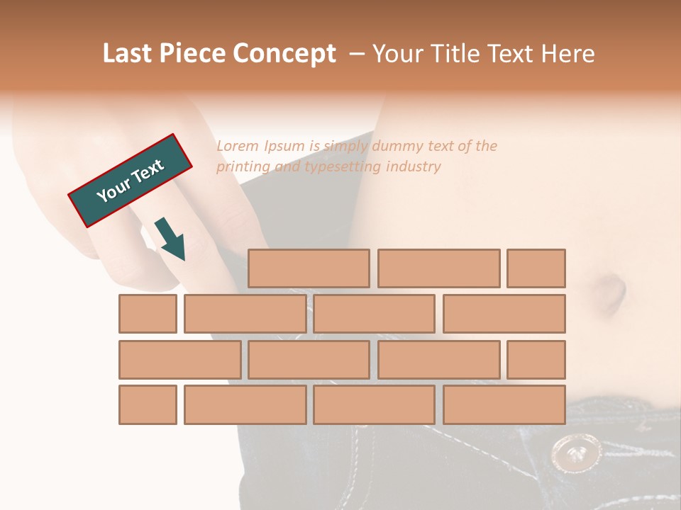 Lost Figure Pants PowerPoint Template