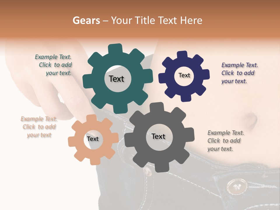 Lost Figure Pants PowerPoint Template