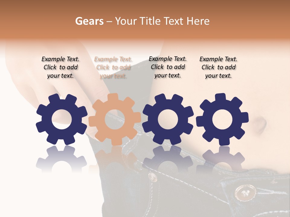 Lost Figure Pants PowerPoint Template