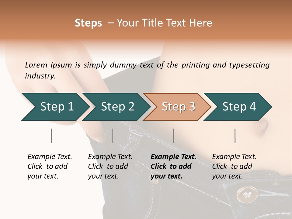 Lost Figure Pants PowerPoint Template