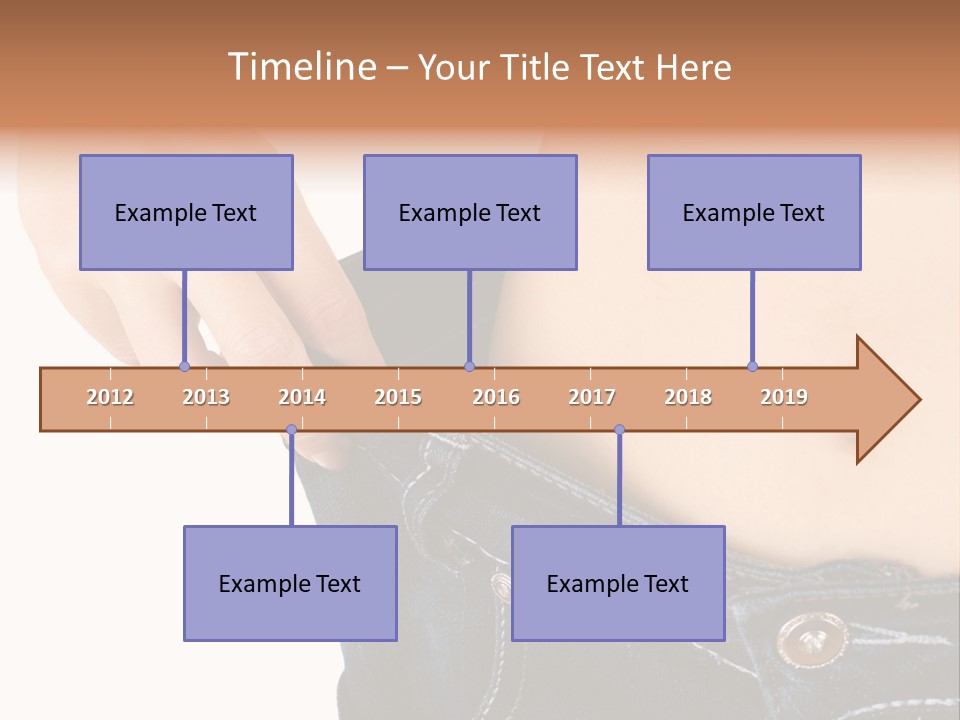 Lost Figure Pants PowerPoint Template