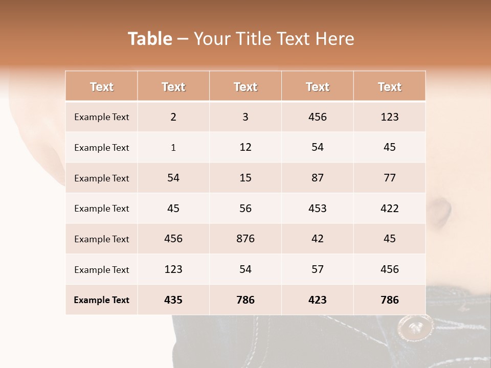 Lost Figure Pants PowerPoint Template