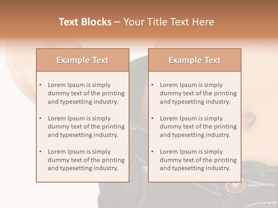 Lost Figure Pants PowerPoint Template