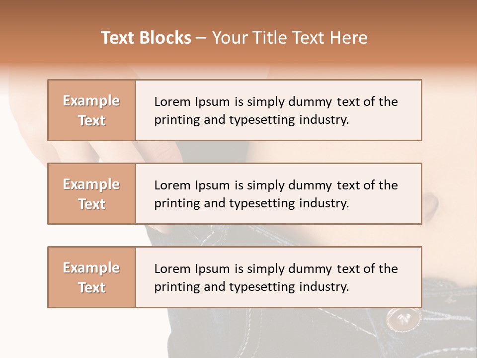 Lost Figure Pants PowerPoint Template
