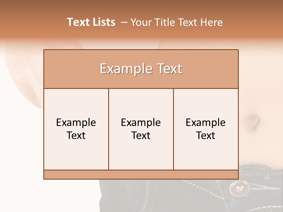 Lost Figure Pants PowerPoint Template