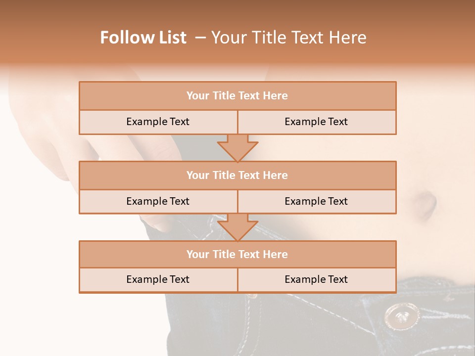 Lost Figure Pants PowerPoint Template